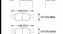 Колодки тормозные HB736B.629 HAWK HPS 5.0; 16mm
