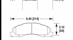 Колодки тормозные HB775P.735 HAWK SuperDuty; 19mm