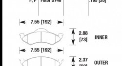 Колодки тормозные HB306P.795 HAWK SuperDuty; 20mm