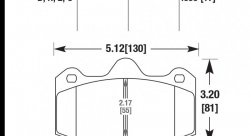 Колодки тормозные HB585Q.660 HAWK DTC-80; AP Racing 17mm
