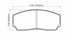 Колодки тормозные DC9002M17 DC brakes Race Track, Proma 4 поршн. ТМ2.334, ТМ2.332, AP Racing, Rotora