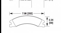 Колодки тормозные HB776P.671 HAWK SuperDuty; 17mm