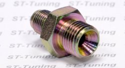 Адаптер П 1/4x19 обратный конус - П M10х1 обратный конус, сталь Goodridge 742-04-31P