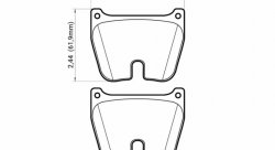 Колодки тормозные DC9001V17 DC Brakes Street STR.S, (комплект 8 шт.) BREMBO 07.A010.10; JBT FM8P