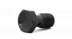 Болт (штуцер) для banjo M10x1 L=18mm  нерж. сталь ЧЕРНЫЙ, Goodridge 992-03-31SCBK
