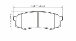 Колодки тормозные DC0606V15 DC Brakes Street HD, задние LEXUS GX460, GX470; TOYOTA PRADO 150/120