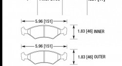 Колодки тормозные HB597F.681 HAWK HPS