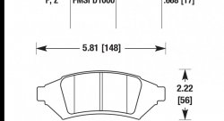 Колодки тормозные HB451Z.668 HAWK Perf. Ceramic