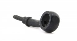 Фитинг banjo d10 mm, 20°, вправо D-03 нерж. сталь, ЧЕРНЫЙ под опрессовку S5093R-03CBK, Goodridge