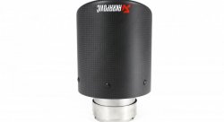 Насадка на глушитель, дизайн AKRAPOVIC карбон, D посадочный 63 мм / D наруж 114 мм AC163114