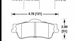Колодки тормозные HB607Z.616 HAWK Perf. Ceramic