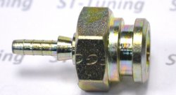 Фитинг мама AN-03 3/8X24 под обратный конус, 19mm D-03 сталь, под опрессовку S759-03-03Z, Goodridge