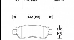Колодки тормозные HB383F.685 HAWK HPS