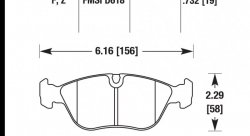 Колодки тормозные HB492Z.732 HAWK Perf. Ceramic