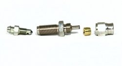 Фитинг папа AN-03 3/8X24 c прокачным штуцером, длинный D-03 сталь 443-03BNP, Goodridge