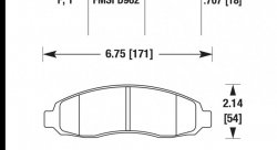 Колодки тормозные HB476F.707 HAWK HPS
