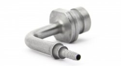 Фитинг мама M10*1 под обратный конус, 90°, под ключ 17mm D-03 сталь, под опрессовку S759-9131Z