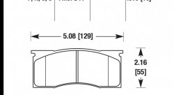 Колодки тормозные HB471N.510 HAWK HP Plus