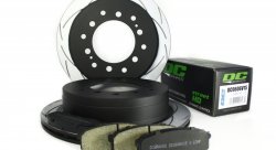 КОМПЛЕКТ ЗАДНИЙ:Тормозные диски DBA 2737S T2+колодки DC brakes sHD Toyota  PRADO 150 / Lexus GX460