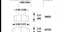 Колодки тормозные HB296P.670 HAWK SuperDuty