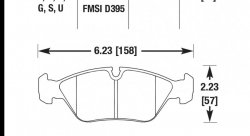 Колодки тормозные HB137U.690 HAWK DTC-70 BMW, Porsche 18 mm