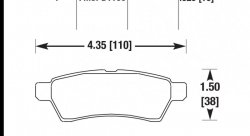 Колодки тормозные HB619Y.626 HAWK LTS