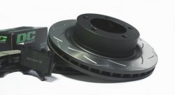КОМПЛЕКТ ПЕРЕДНИЙ: Тормозные диски DBA 42722S T3 + колодки  DC brakes sHD Toyota  LC200,Lexus LX570
