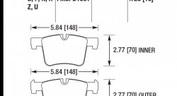 Колодки тормозные HB748Z.723 HAWK PC перед BMW F20 F30