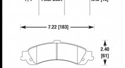 Колодки тормозные HB385F.640 HAWK HPS