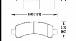Колодки тормозные HB494Y.670 HAWK LTS