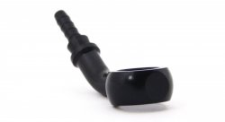 Фитинг banjo d10 mm, 45° D-03 алюминий ЧЕРНЫЙ, под опрессовку S5094-03DBK, Goodridge