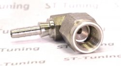 Фитинг мама M10*1 под прямой конус, 90° D-03 нерж. сталь, под опрессовку S6090-31C, Goodridge