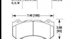 Колодки тормозные HB649Z.605 HAWK Perf. Ceramic  Jeep SRT8 2012-2014, AUDI 4F MK3 RS6 (BREMBO),