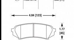 Колодки тормозные HB427Y.685 HAWK LTS задние  LEXUS LX470 / TOYOTA LC100
