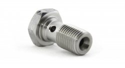 Болт (штуцер) для banjo M10x1 L=20mm  нерж. сталь, Goodridge 992-03-31C