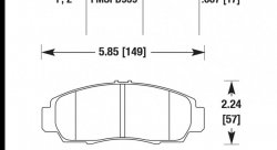 Колодки тормозные HB447F.667 HAWK HPS