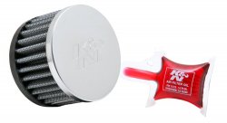 Фильтр нулевого сопротивления универсальный K&N RC-0840   Chrome Filter