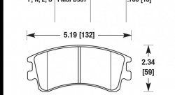 Колодки тормозные HB459N.700 HAWK HP Plus; 18mm