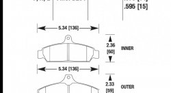Колодки тормозные HB173F.570 HAWK HPS