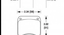 Колодки тормозные HB117M.380 HAWK Black AP Racing 2 10 mm