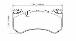 Колодки тормозные DC1291V17 DC brakes Street STR.S, перед. AUDI RS6 MK3 4F; RS7 4GA,
