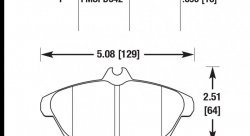Колодки тормозные HB413F.690 HAWK HPS