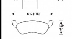 Колодки тормозные HB372Y.626 HAWK LTS