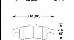 Колодки тормозные HB381Y.661 HAWK LTS