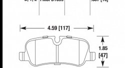 Колодки тормозные HB682Z.657 HAWK Perf. Ceramic задние Land Rover Discovery/Range Rover/Sport
