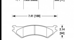 Колодки тормозные HB539Y.650 HAWK LTS