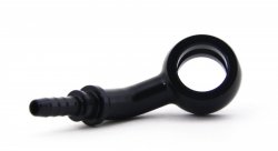 Фитинг banjo d10 mm, 45° D-03 алюминий ЧЕРНЫЙ, под опрессовку S5094-03DBK, Goodridge