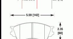 Колодки тормозные HB419F.634 HAWK HPS; 16mm