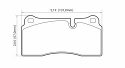 Колодки тормозные DC0968M17 DC brakes Race Track, Brembo тип B, H, P / Rotora FC4 / Nissan GTR R35
