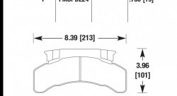 Колодки тормозные HB254P1.00 HAWK SuperDuty